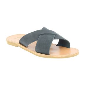 Mules Attica Sandals ORION NUBUCK BLACK Δέρμα